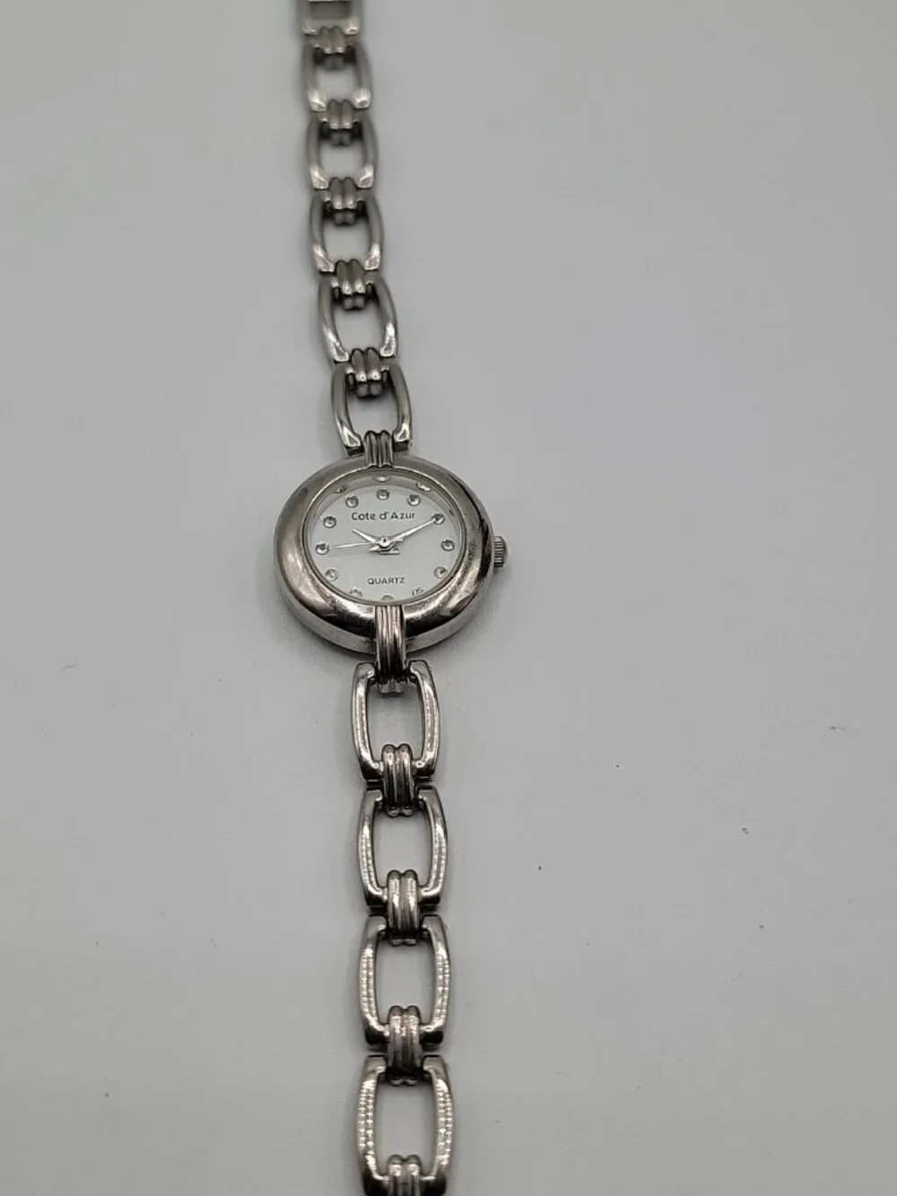 Ladies Cote D’AZUR Watch Quartz Silver Tone Lightweight Practical Ladies Watch